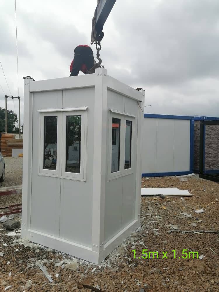 1.5m by 1.5m prefab security booth