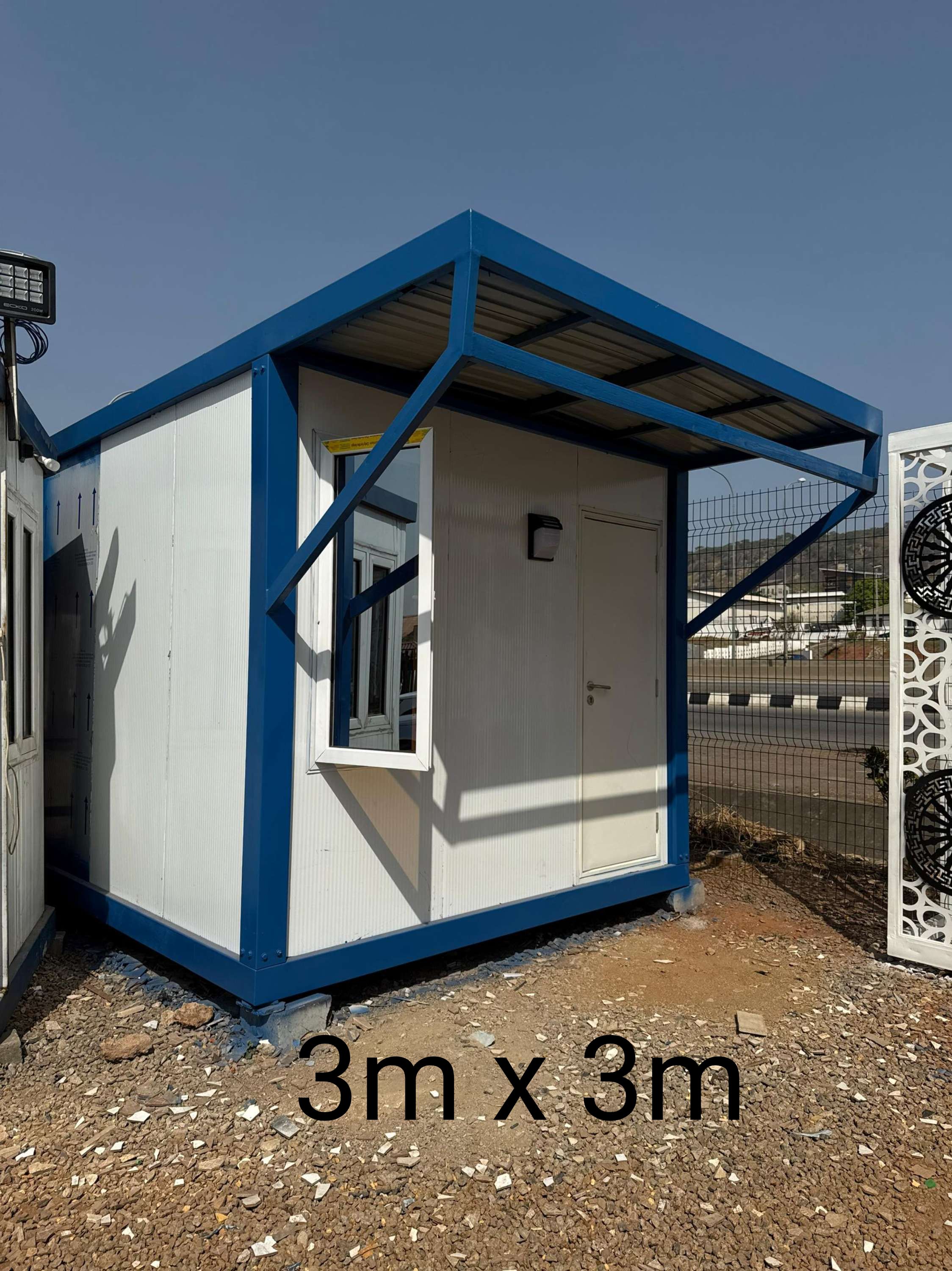 3m by 3m prefab office cabin