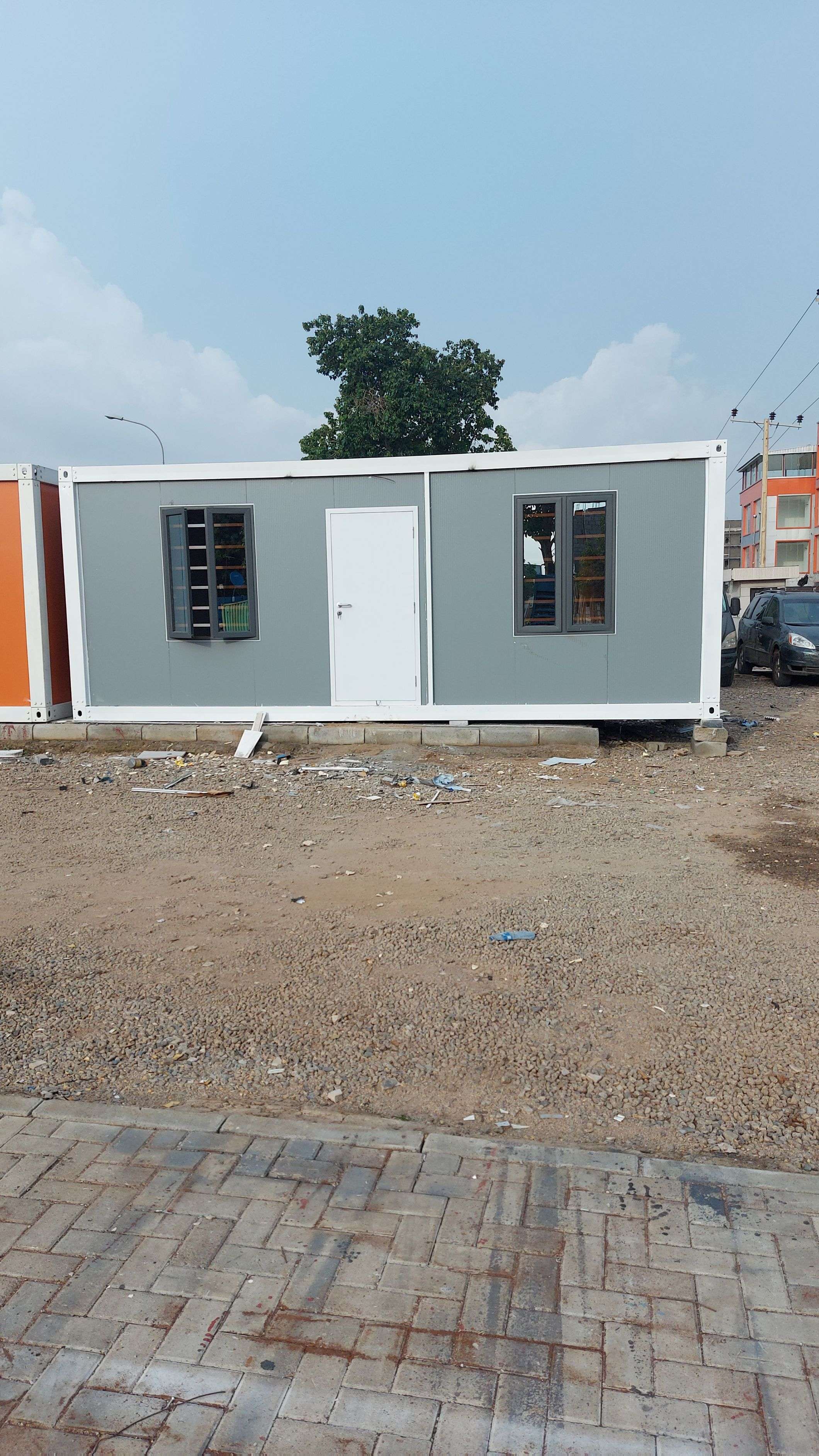 Grey 3m by 6m container office
