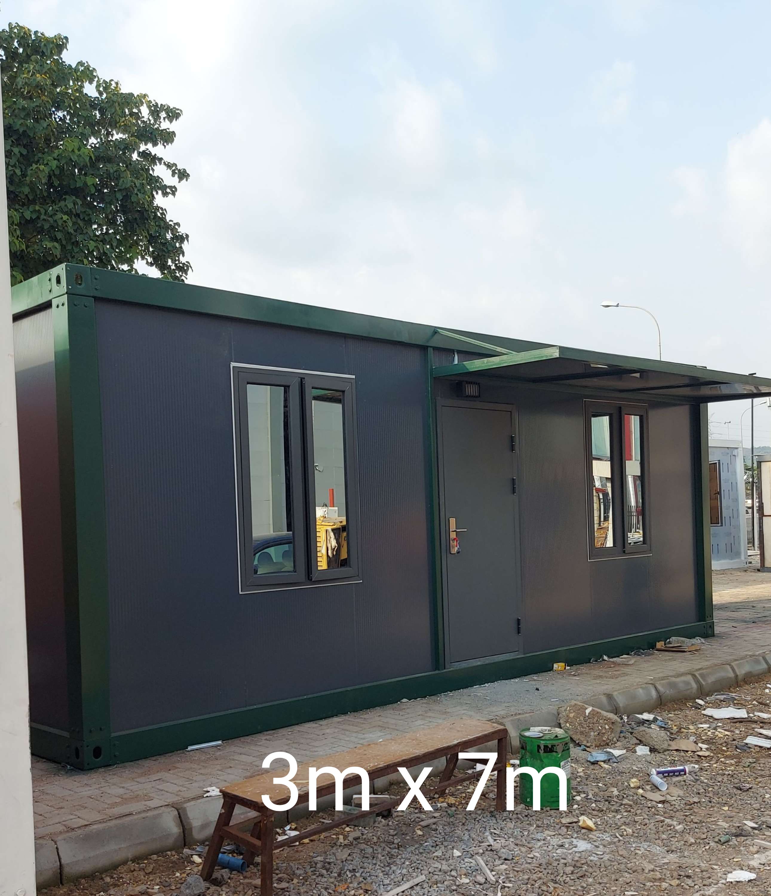3m by 7m extended modular office