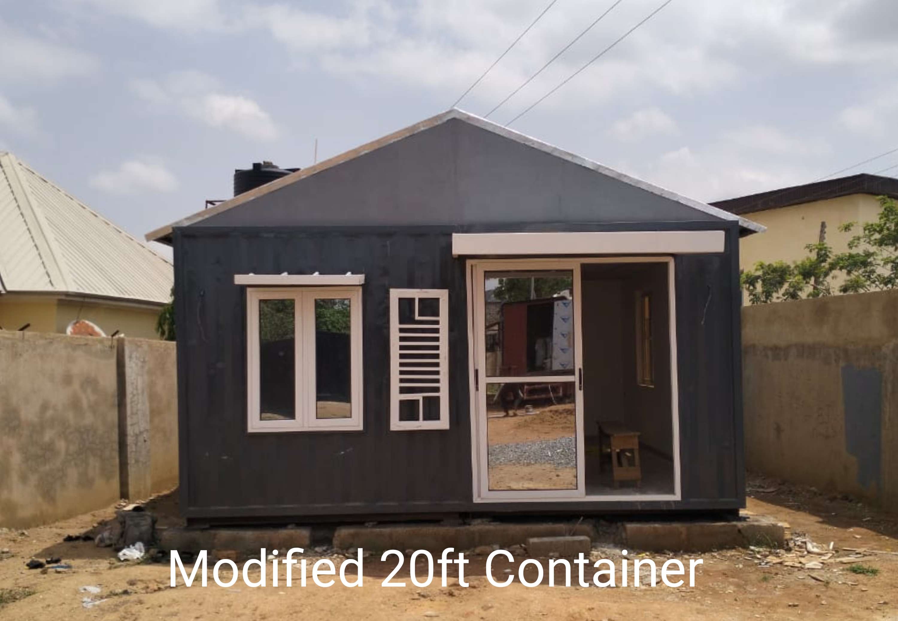 Modified 20ft container converted into a home