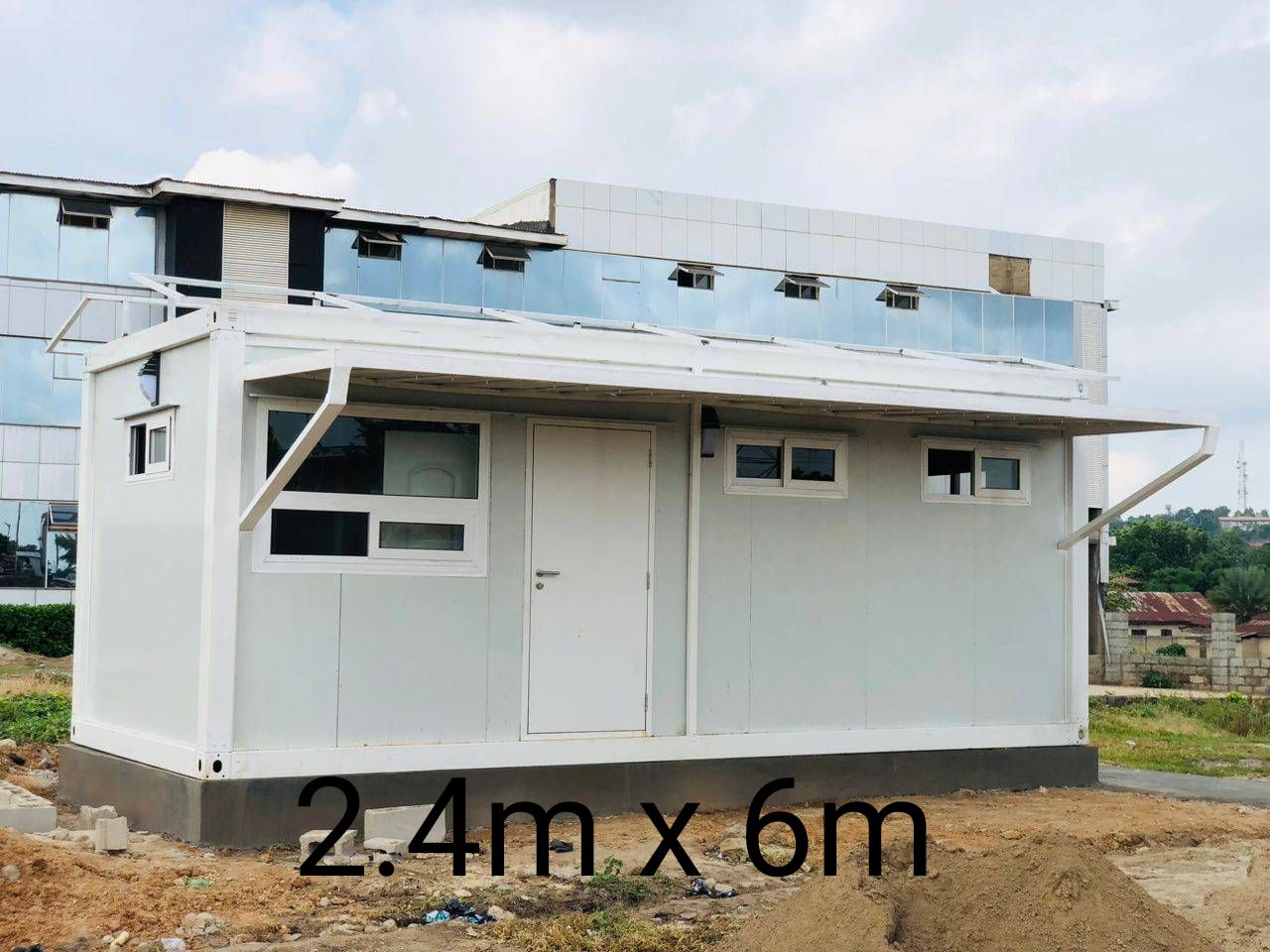 2.4m by 6m wide prefab cabin office