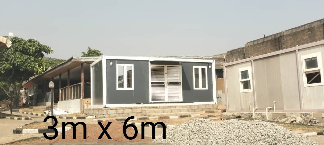 3m by 6m long span cabin office