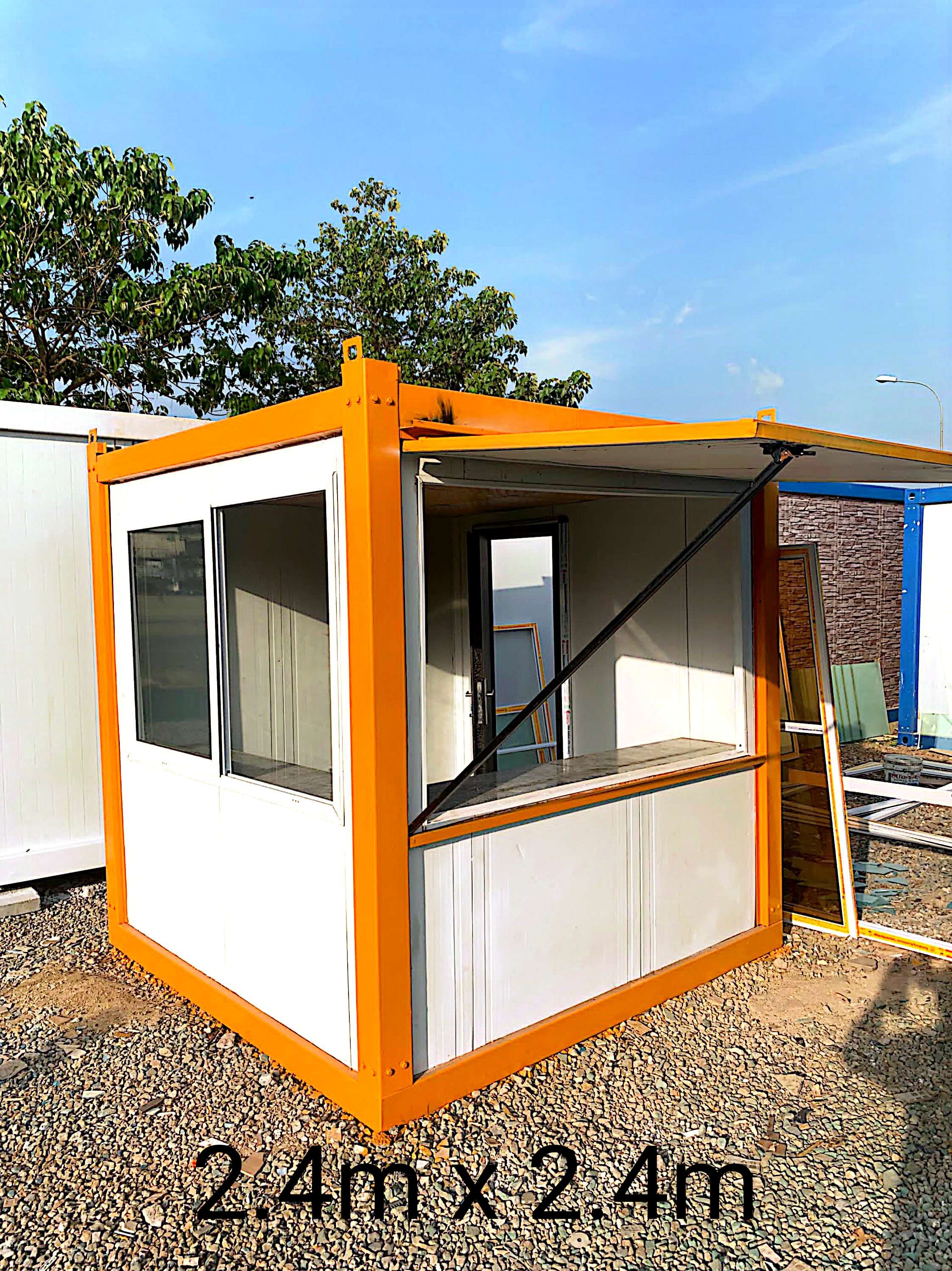 2.4m by 2.4m service kiosk prefab cabin