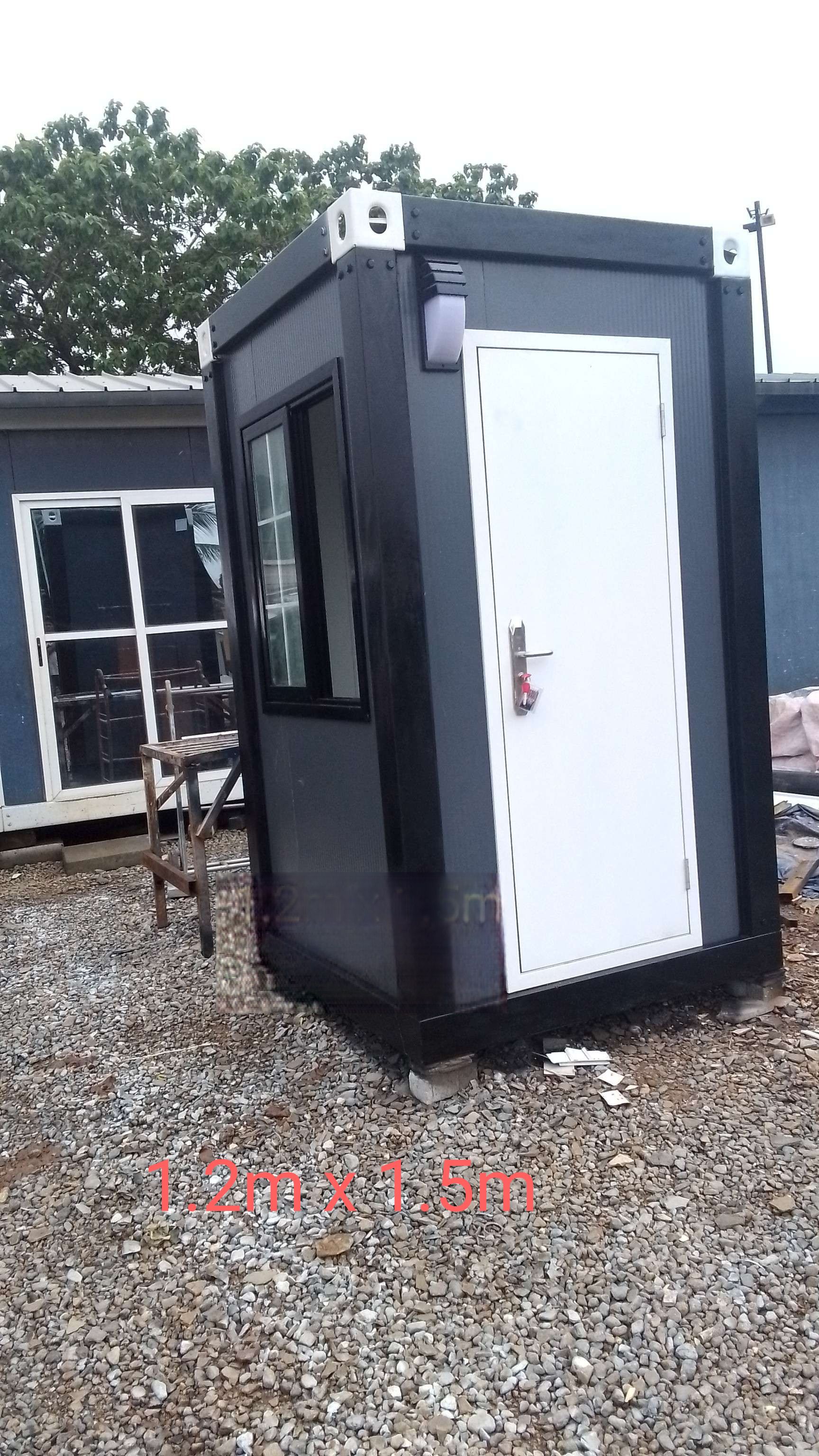 1.2m by 1.5m prefab security booth