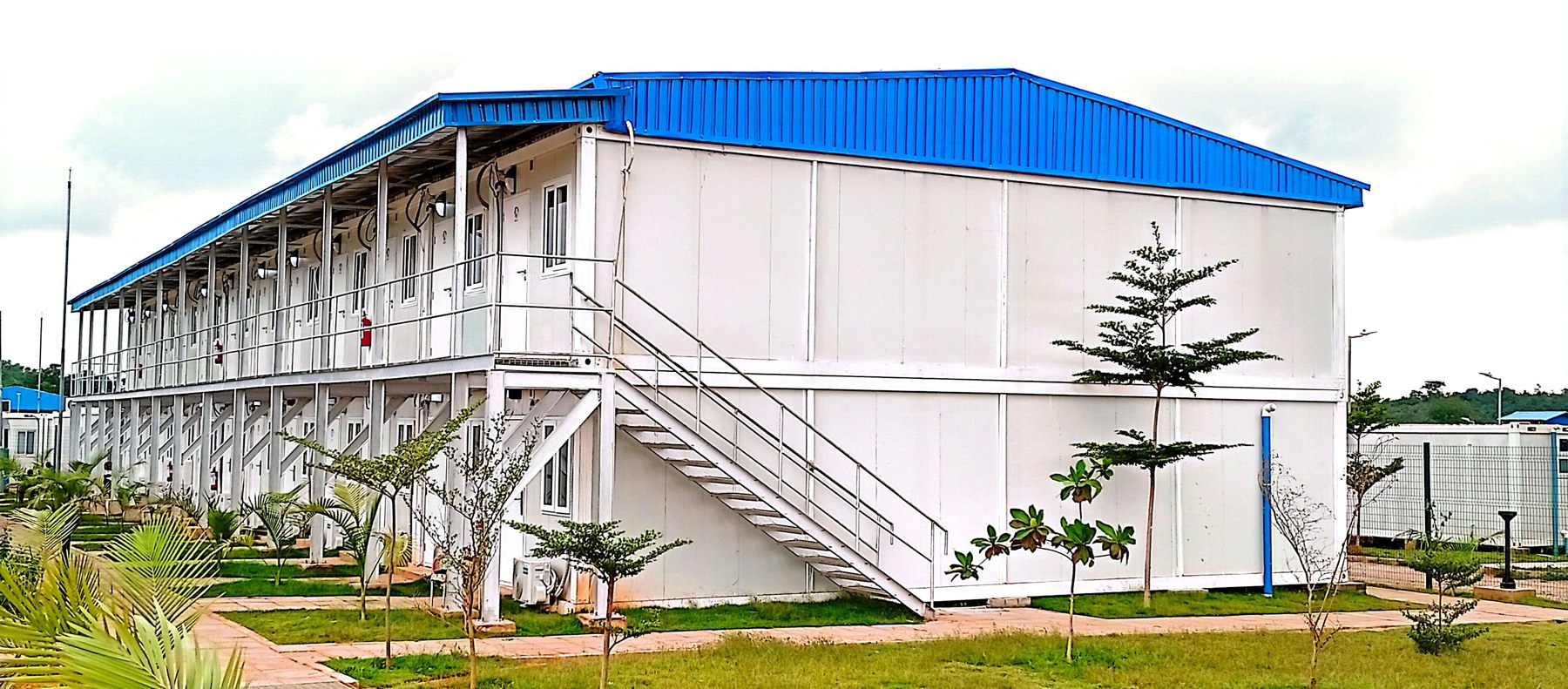 Bravo Camp, Abaji — Long elevation across the camp