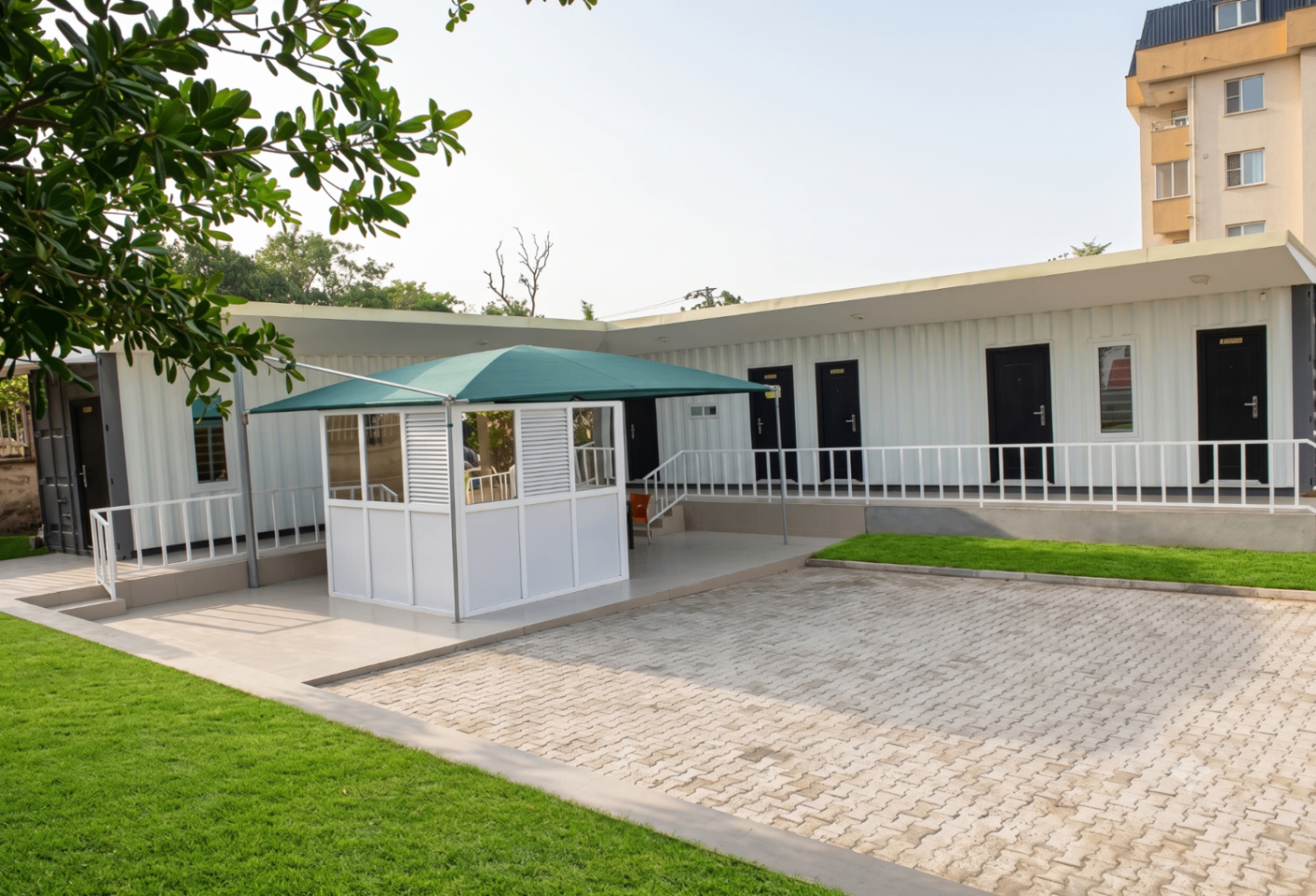 Prefab World courtyard project layout
