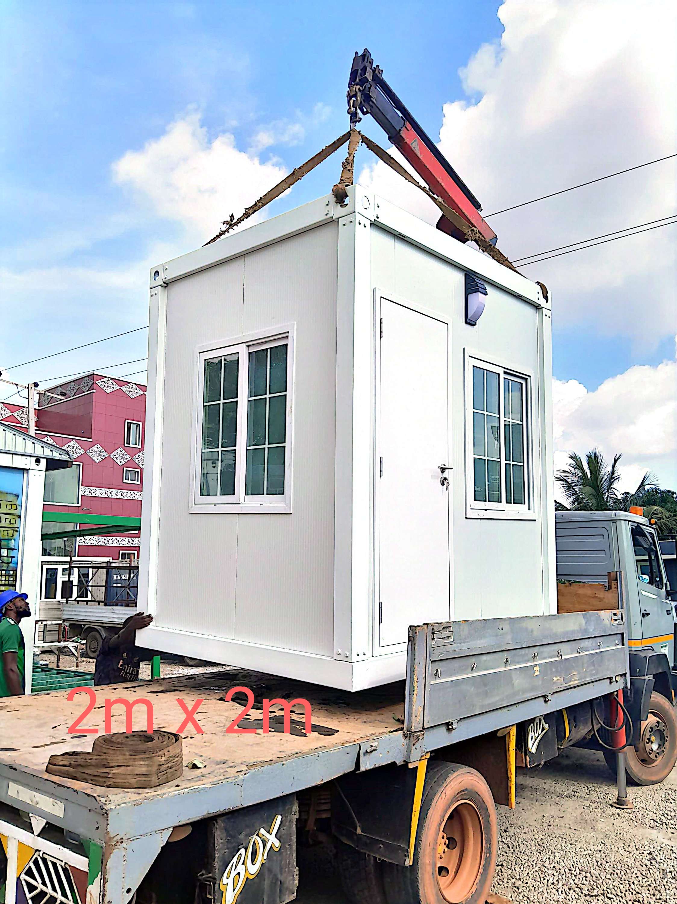 2m by 2m prefab security booth