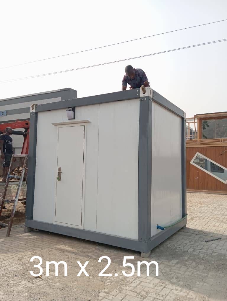 3m by 2.5m white site cabin